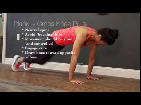 Plank + Cross Knee Pulls