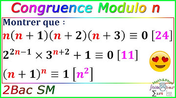 Arithmétique dans Z - Congruence Modulo - 2 Bac SM - [Exercice 19]