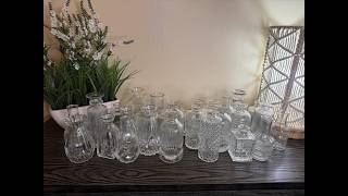 Elegant glass bud vases Perfect for decor