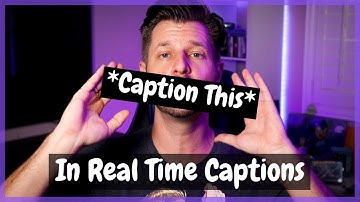 How To Add In Real Time Subtitles & Captions To Your Live Streams!