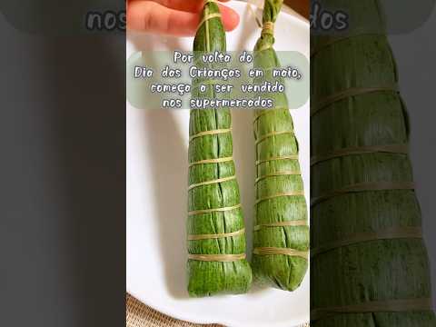 Doce japonês🎍Sabor de Bambu😋ちまきMochi 🇯🇵 cultura japonesa 👘comida tradicional nihongo