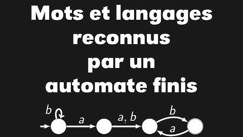 Mots et langage reconnus par un automate fini