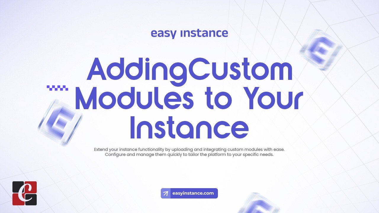 Adding Custom Modules to Your Instance | EasyInstance Tutorial - YouTube