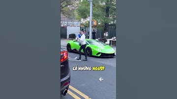 Cô gái bị giật mình vì chủ xe Lamborghini thích thể hiện và cái kết #sieuxe #shorts