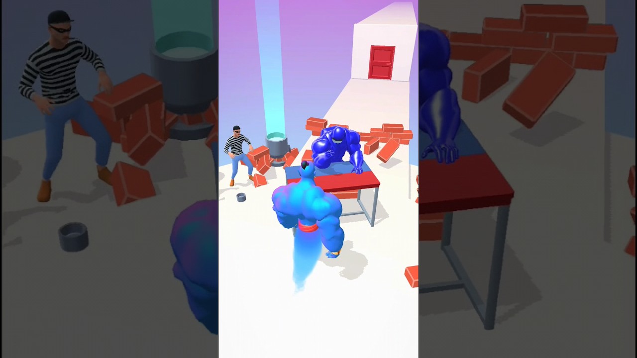 Muscle Rush 3D 💪 Genie Ghost 😄 Best Cool Game Ever 