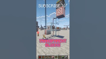 How TRANSPARENT BLOCKS DIFFER in JAVA and BEDROCK | Redstone with PsiVolt #minecraft #redstone