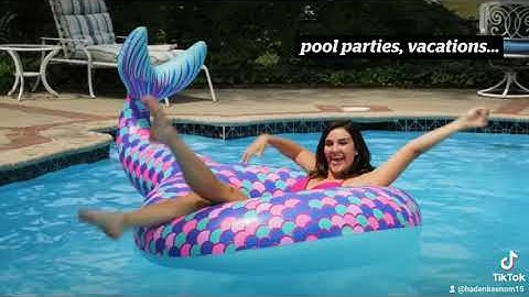 big mouth inc. mermaid tail pool float