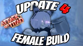 Update 4 FEMALE TITAN BUILDS! | ROBLOX: AOT Revolution