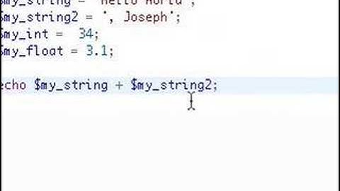 PHP Lesson 01: Variables
