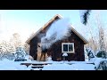 Off Grid Cabin Living: -35F Dangerous Cold Temps And Deep Snow