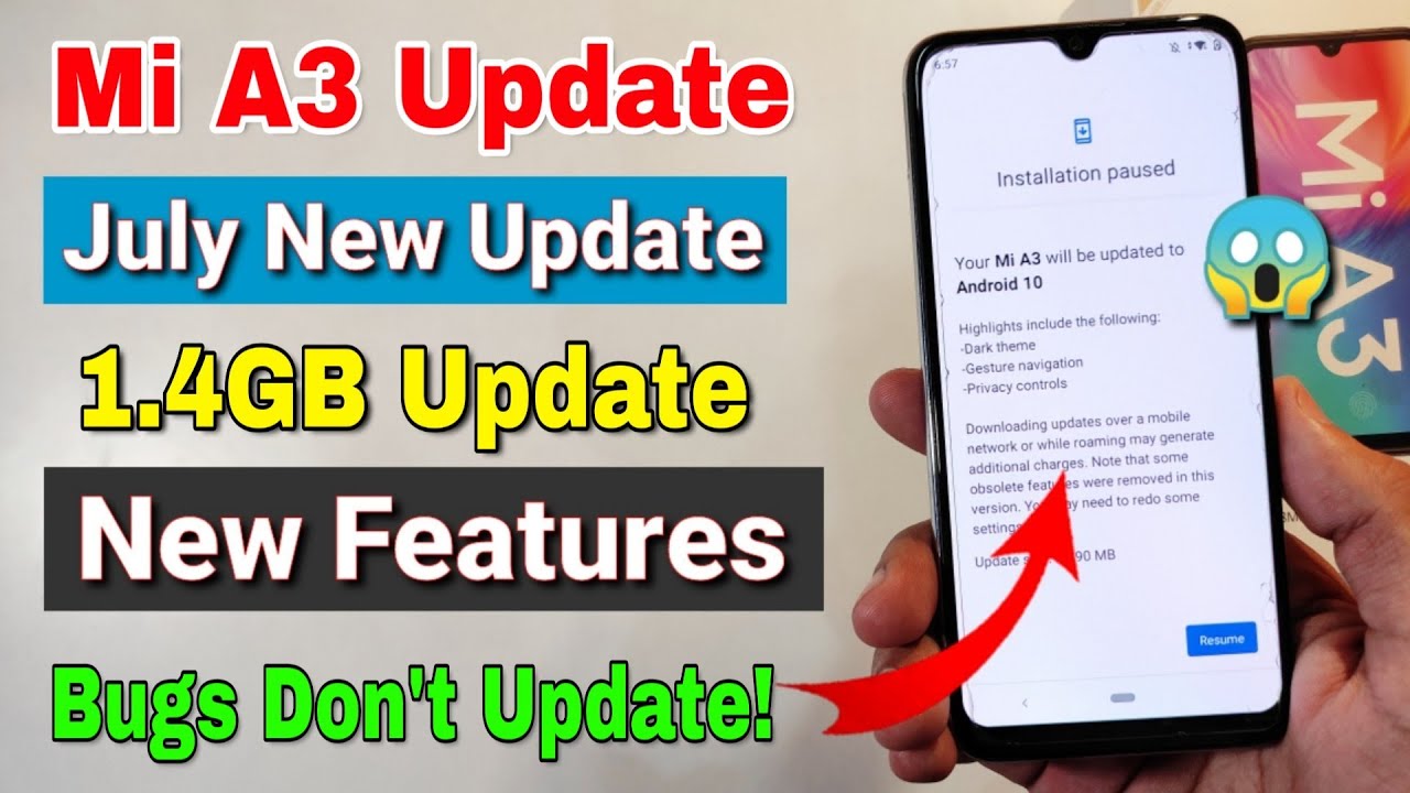 Mi A3 July new update rolling out | new features | Don't Update it | Mi A3 new update