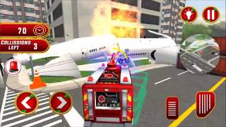 Airplane Fire Fighter Ambulance Rescue Simulator | Android Gameplay (Cartoon Games Network) screenshot 2