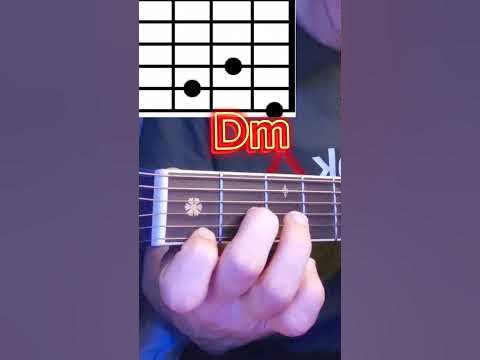 Аккорд Dm. #обучениегитаре #гитарадляначинающих - YouTube
