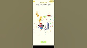 Delete Puzzle Level 103 | Delete Puzzle Help him get the gift Solution