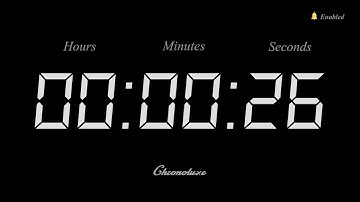 26-Second Timer | Clean and Sleek Countdown