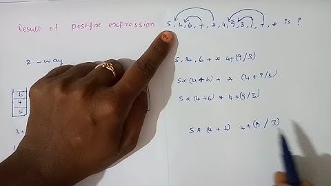 Evaluation of postfix expression| data structure in Tamil