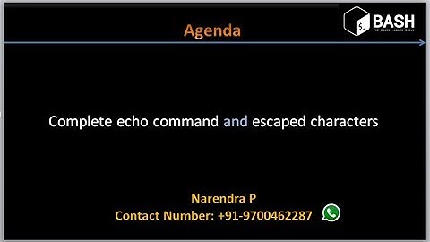 Complete Shell Scripting Tutorials | Complete echo command with escaped characters