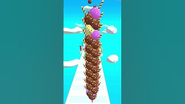 AMAZING!! Ice cream Stack Run 146 #games #icecream #shortvideo