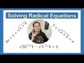 Solving radical equations