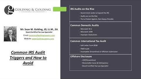 IRS Audit Triggers - How to Avoid an Exam