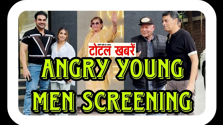 UNCUT - Angry Young Men Screening | Arbaaz Khan , Shura Khan , Salim Khan