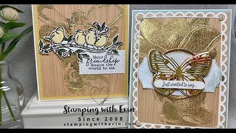 Gilded Leafing Embossing Folder