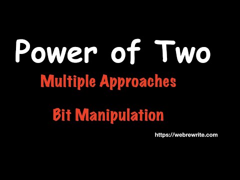 Power of Two | LeetCode 231 | Check If Number is Power of 2 using Bitwise Operator