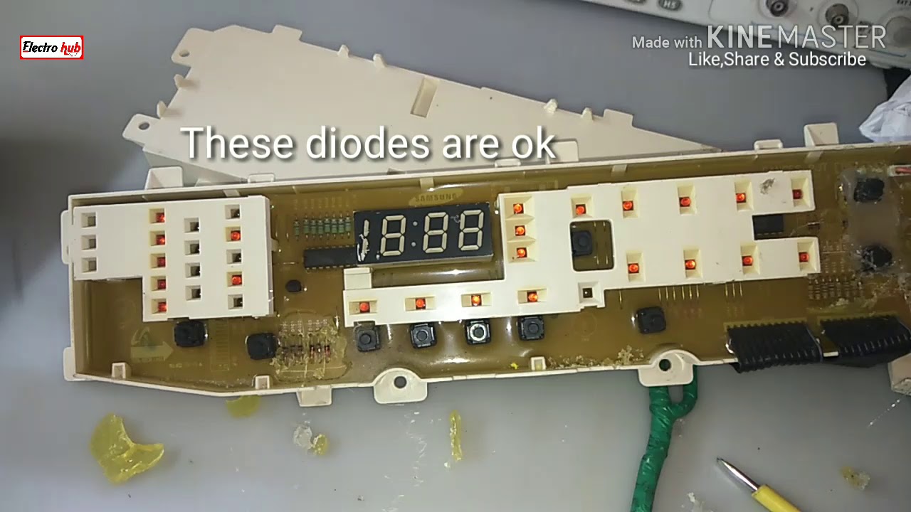 Samsung fully automatic washing machine's buttons not work