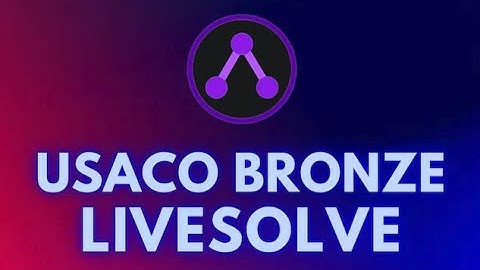 USACO Bronze Livesolve (2022 December)