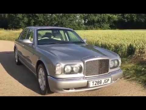 1999 BENTLEY ARNAGE GREEN LABEL BMW 4.4 COSWORTH TWIN TURBO V8 VIDEO REVIEW