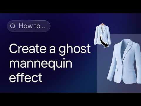 How to create ghost mannequin product image with AI