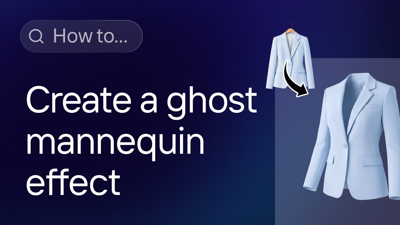 How to create ghost mannequin product image with AI