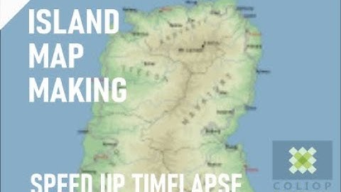 Creating an island with Inkscape | Speed Timelapse | Coliop