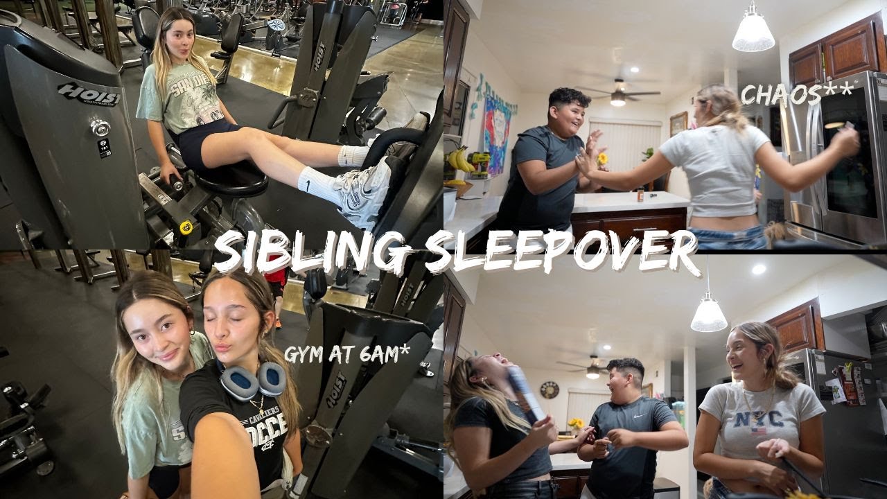 my older sister SLEEPS OVER + tito | cooking and going to the gym at 6AM!