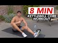 8 min kettlebell only core workout follow along