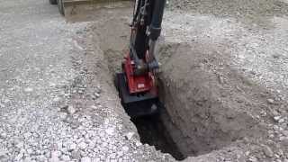 Bodenuntersuchung Durch Bagger-Schurf