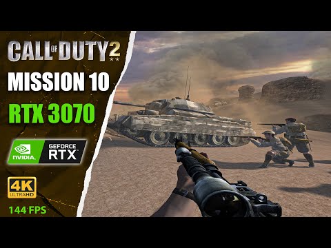 Видео: Call of Duty 2 -  Миисия #10 -  [Сверхбросок] - 4K  I  60fps