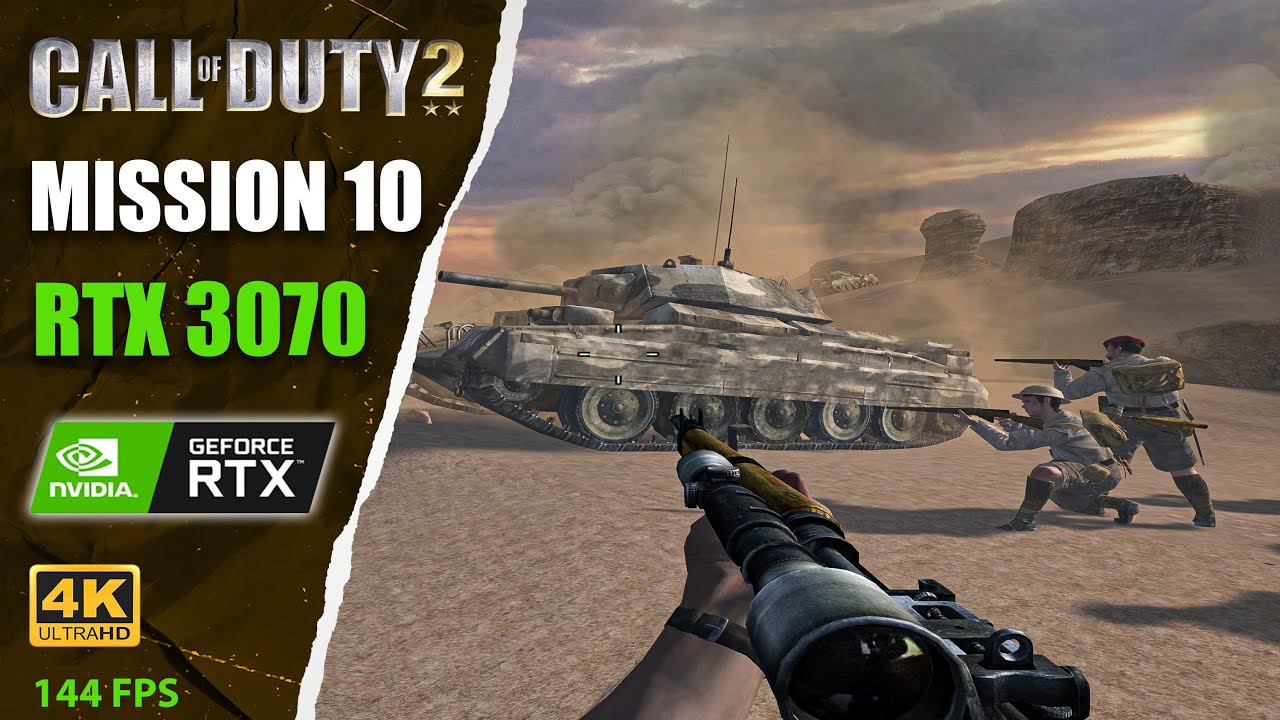 Call of Duty 2 -  Миисия #10 -  [Сверхбросок] - 4K  I  60fps