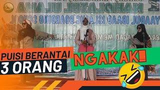 Puisi Berantai || Pejuang, Pecinta, dan penjual telur, Lucu Bikin Ngakak