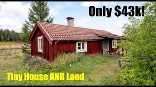 GORGEOUS Tiny House in Sweden (AND LAND) for only $43k !