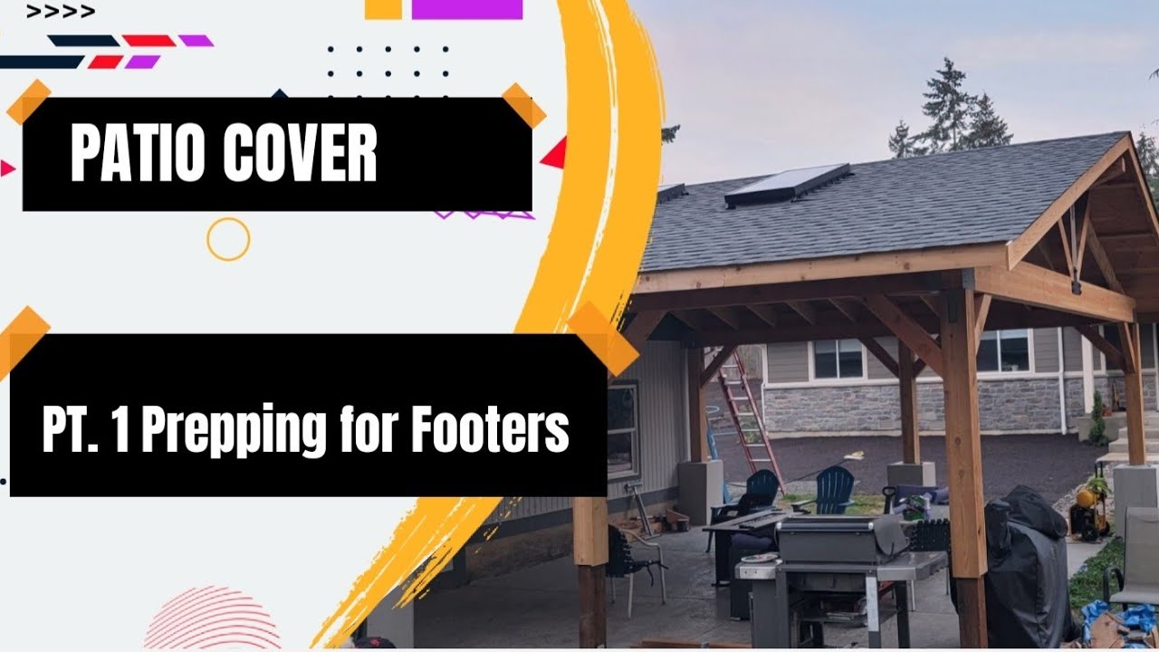 DIY Patio Roof Build PT.1 Footer Preperation YouTube
