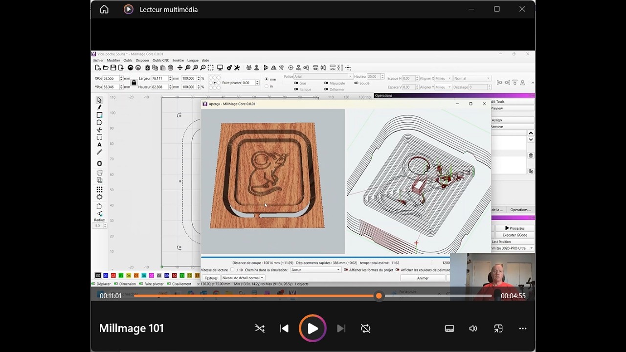 Projet avec MillMage, formation 101 sur le logiciel. Parlons bois/Let's Talk About Wood Ep.486