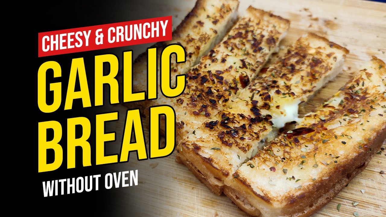 HOW TO MAKE CHEESE GARLIC BREAD ON FRYPAN | Garlic Bread Recipe Without Oven - YouTube