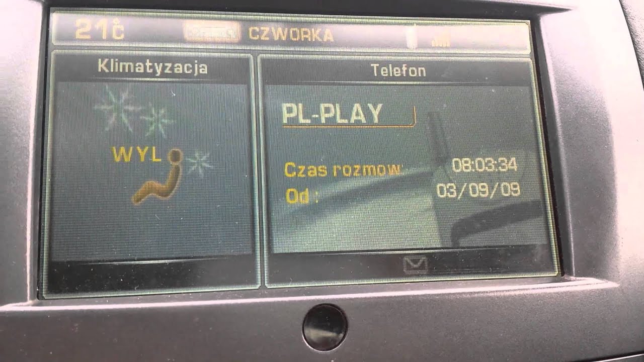 Peugeot 407 Coupe nawigacja po polsku Navi GPS 2.0 Hdi