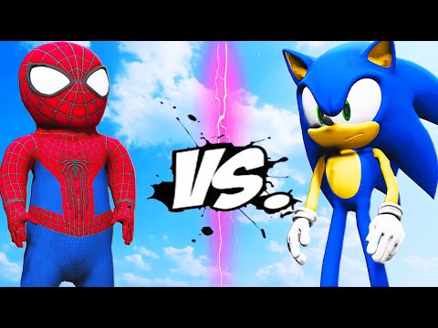 SPIDERMAN CHIBI VS SONIC THE HEDGEHOG