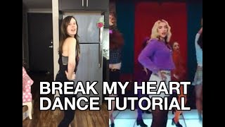 Break My Heart Dance Tutorial Dua Lipa Quaroutines