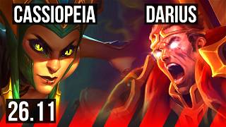 CASSIOPEIA vs DARIUS (TOP) | EUW Challenger | 26.11