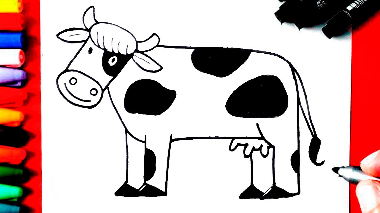 Como desenhar Vaca fofa Kawaii ❤ Animais Kawaii, Desenhos para