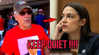 Trump Supporter SILENCES Ocasio-cortez with one line