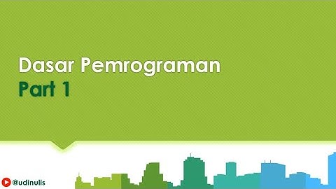 Dasar Pemrograman (1/3)